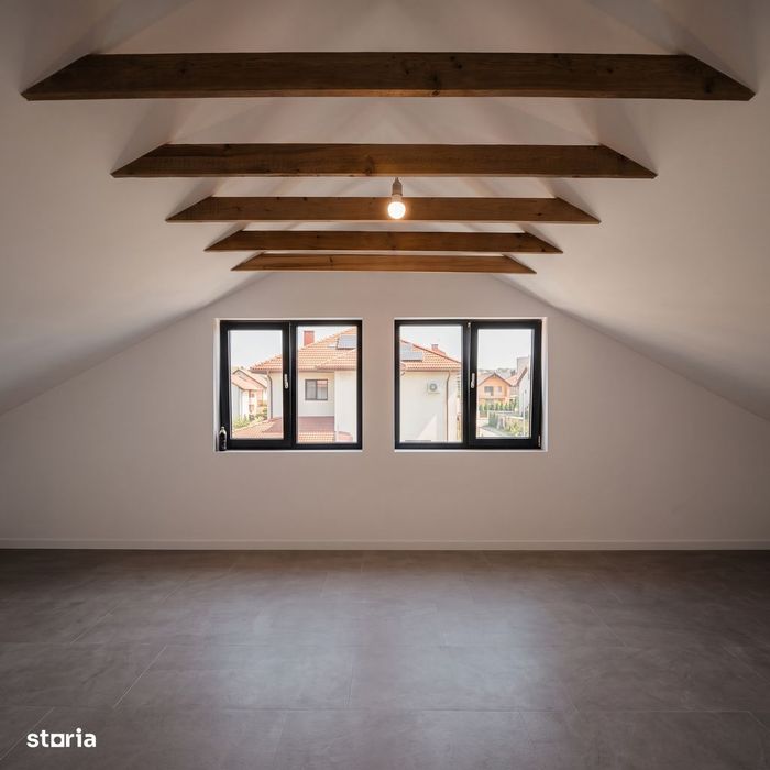 Casa individuala pe parter, 4 camere, Mansarda