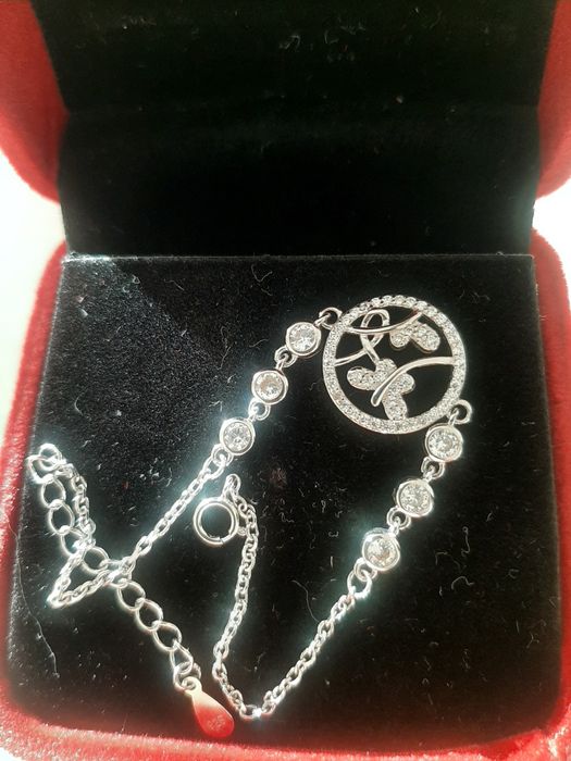 Браслет серебряный, "Бабочка"