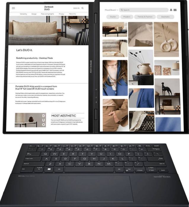 Ноутбук Asus zendbook duo 14 UX8406M Ultea 9 SDD 1TB DDR5 32GB
