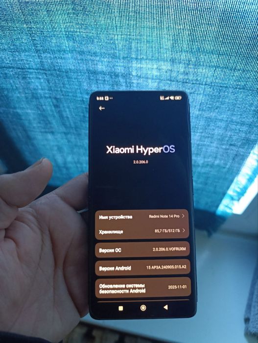 Redmi Note 14 Pro 4G 12/512 — как новый, гарантия 1 год