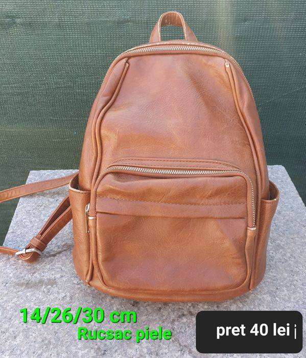 Rucsac piele maro