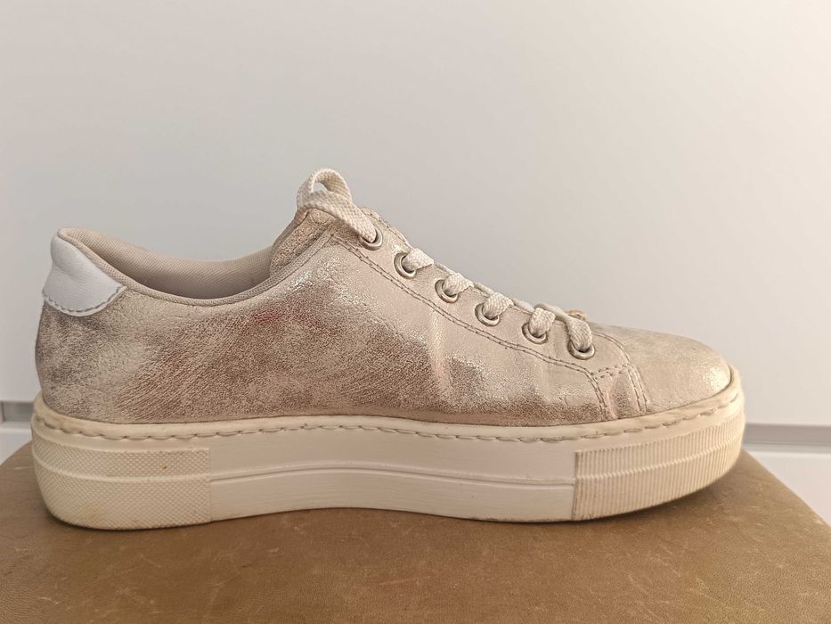 Sneaker Rieker argintiu