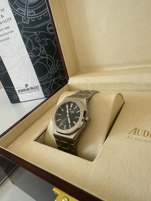 Ceas Dama Audemars Piguet Royal Oak 32mm/Silver/Black Dial