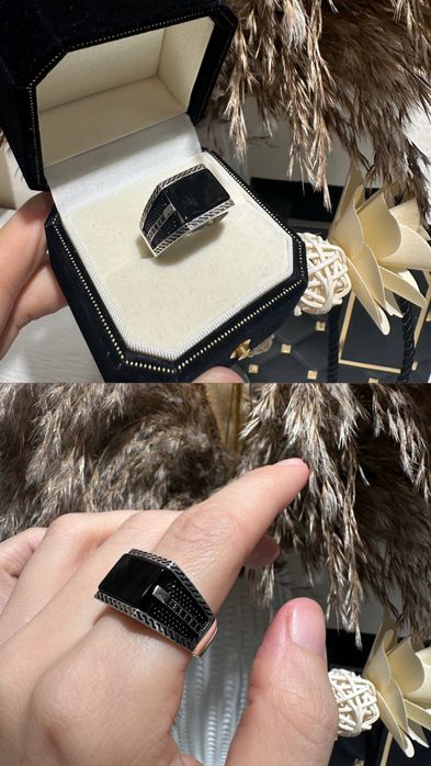 Серебряный мужской перстень 925 проба производство Турция. Доставка