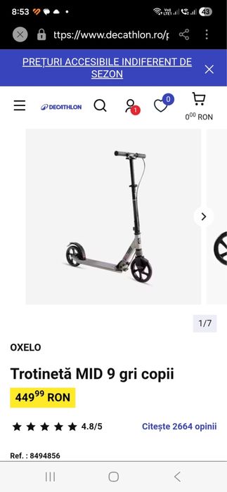 Tronineta MID 9gri copii