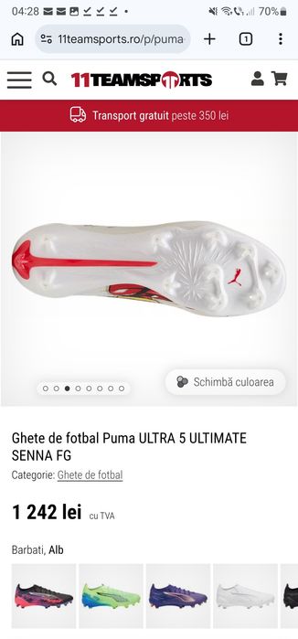 Ghete de fotbal Puma ULTRA 5 ULTIMATE SENNA FG
Ghete de fotbal Puma UL