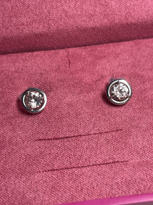 Серебряные серьги с кристаллами