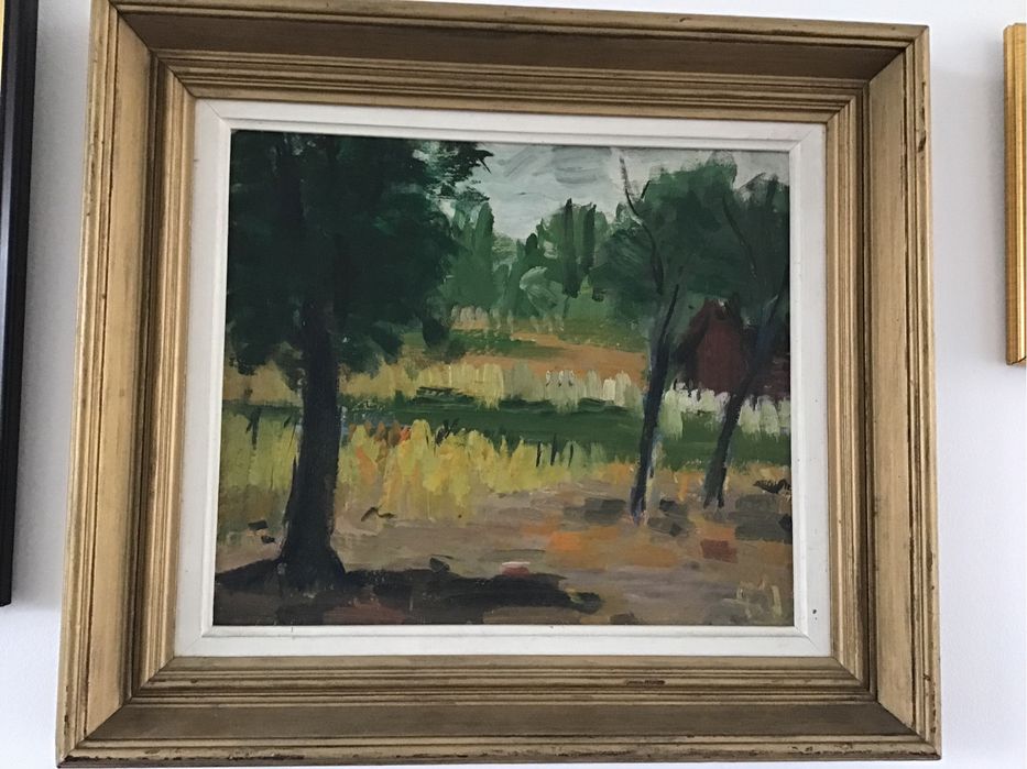 Gheorghe Vînâtoru- Tablou artistic - peisaj verde