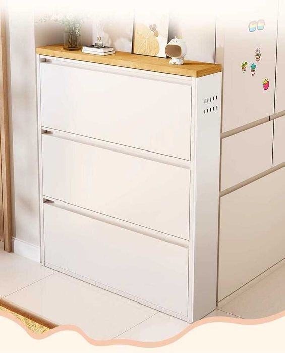 Настенная обувница/тонкий металлический дизайн/сглаженные края