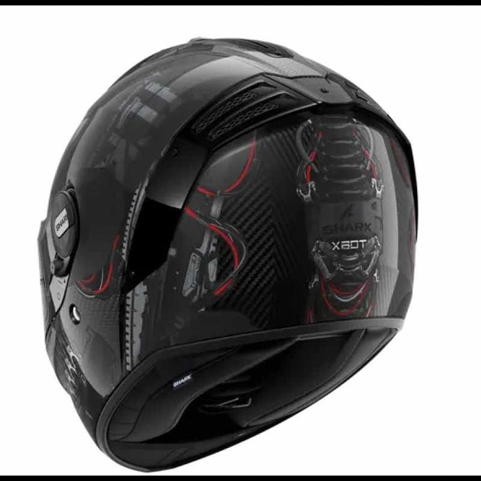 Каска SHARK SPARTAN RS CARBON Xbot Black/Red/Silver Размери: XS,S,M,L
