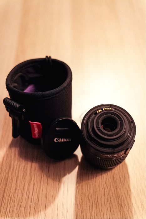 Obiectiv Canon 18-55 III + pouch cadou