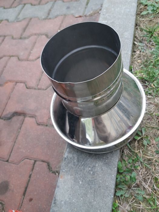 Reducție coș inox 200 mm la 120mm