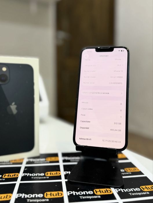 Iphone 13 512GB , baterie noua , garantie 6 luni