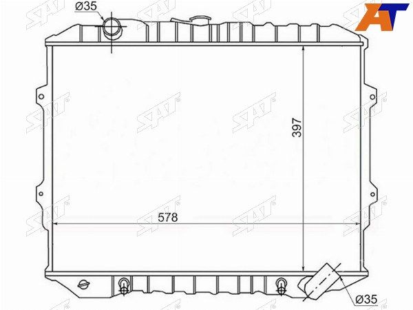 Радиатор Mitsubishi Montero