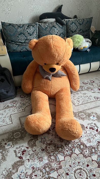Мишка коричневая плюшевая 2 метра