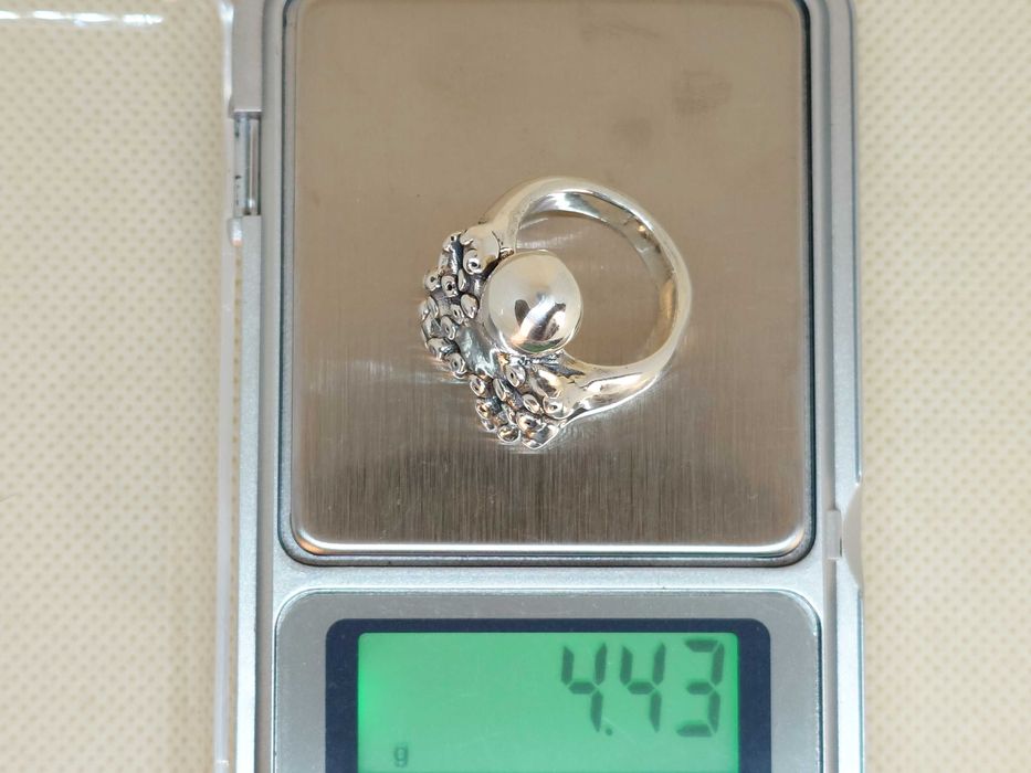 Inel reglabil din argint – caracatiță