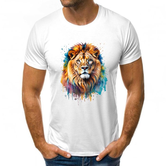 Тениска - акварелен лъв