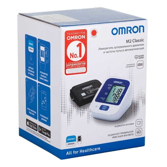 Автоматический тонометр Omron M2 Classic с адаптером