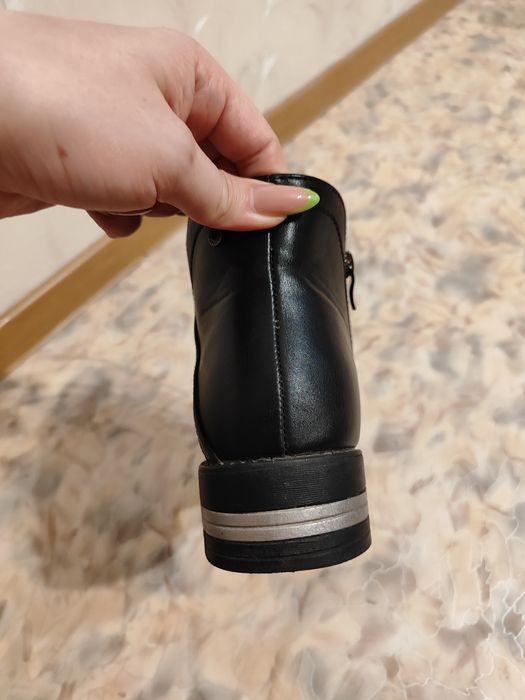 кожаные ботинки весна осень 40.5./ 41