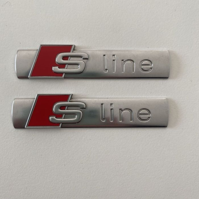 Emblema embleme sigla logo Audi S-line Sline aripi grila volan