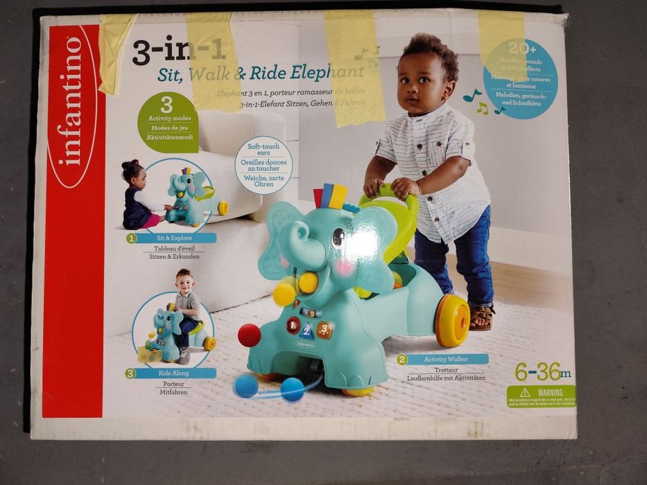 Masinuta Elefant 3in 1