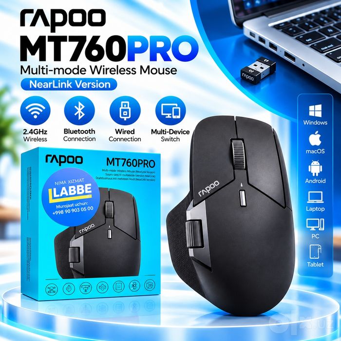 Simsiz sichqoncha Rapoo MT760 pro