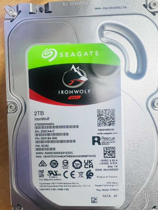 Жесткий диск Seagate IronWolf 2TB