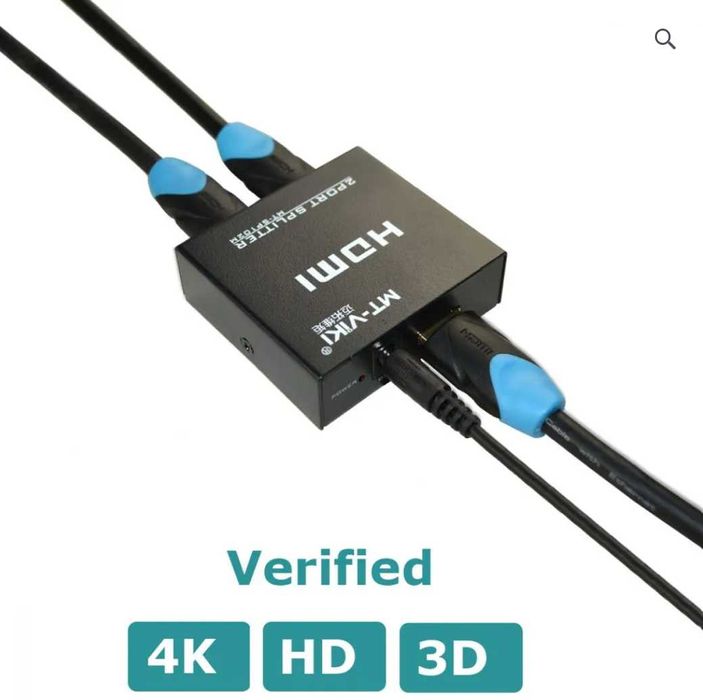 Splitter HDMI 1 intrare 2 ieșiri 4K 30Hz