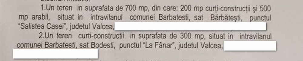 Vând casă în Bărbătești, Vâlcea – curte generoasă + utilități + Fanar