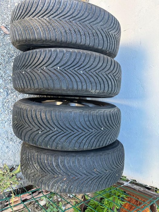 Jante opel R15 4x100 cu anvelope 195/65/r15 iarna Michelin