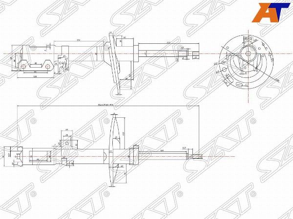 Стойка задняя Toyota Camry