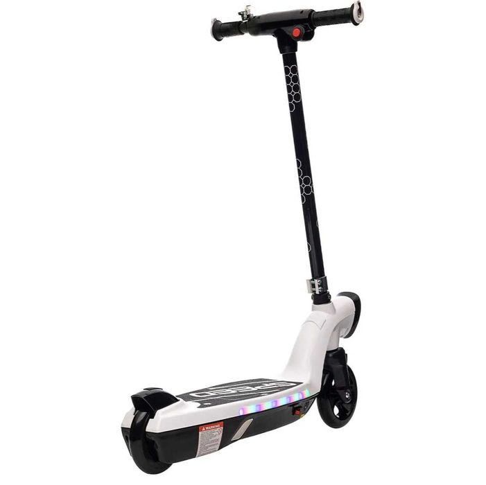 Trotineta electrica Kinderauto BJKL168, 45W, 12V 7Ah roti moi White