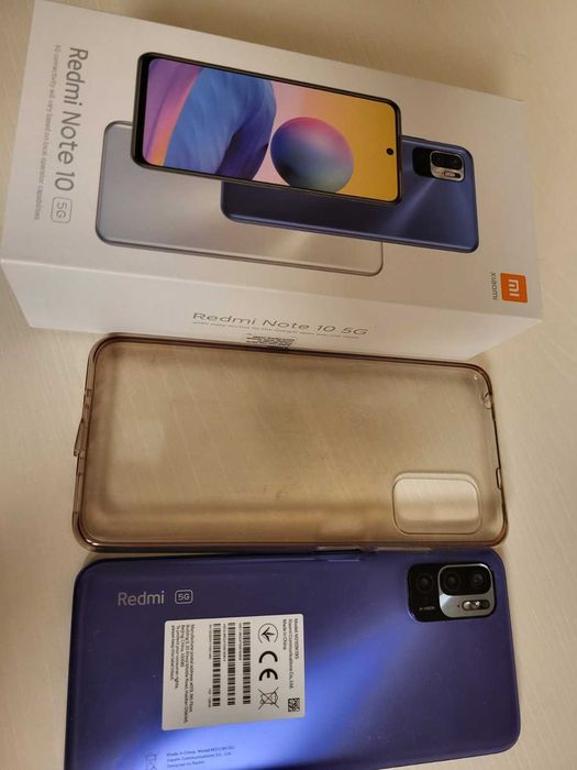 Продавам Xiaomi Redmi Note 10 5G Nighttime blue 128 GB ROM в гаранция