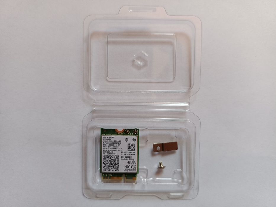 Placă Wireless NICGIGA Wi-Fi 7 - Intel BE200 NGW interfață M.2/NGFF 2230 Bluetooth 5.4 Tri-Band 2,4/5/6 GHz viteză 8,8 Gbps - NOU