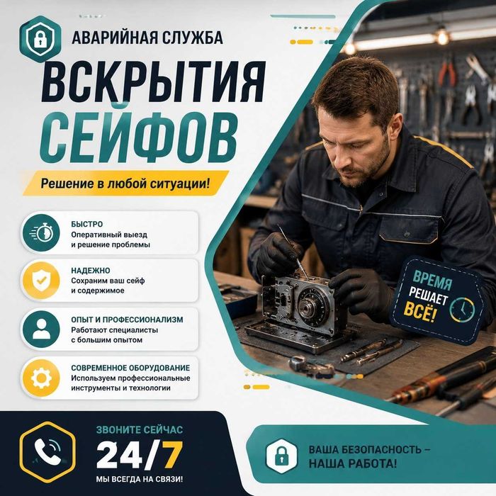 Вскрытие сейфа/восстановление кода, открыть сейф, авто, дверь, замок
