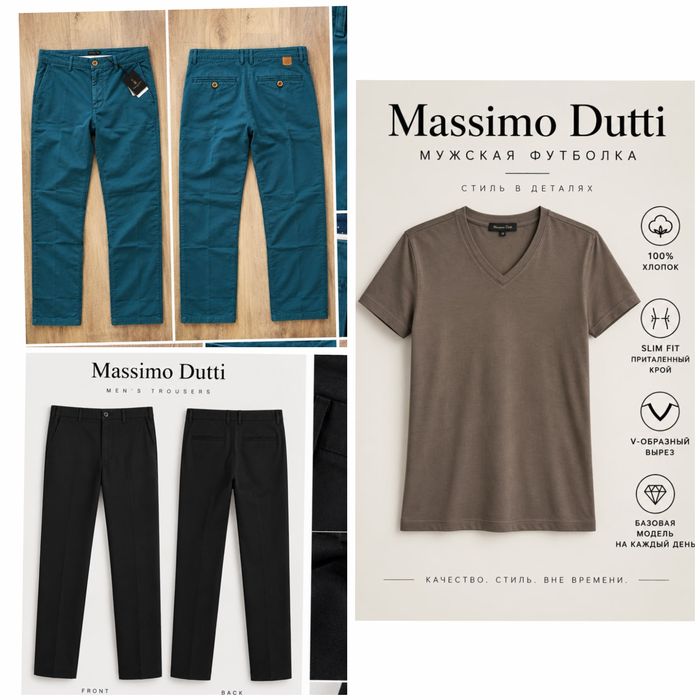 Massimo Dutti мужские новые вещи. Оригинал