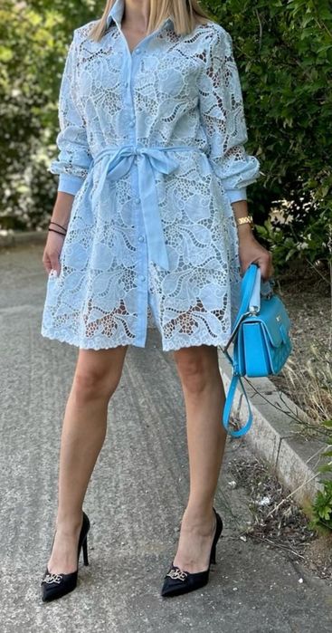 Дамска дантелена рокля -нова