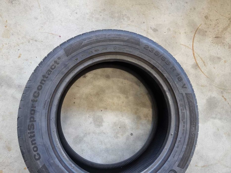 2 Anvelope de VARA 235.55.18 'Continental' ; stare buna