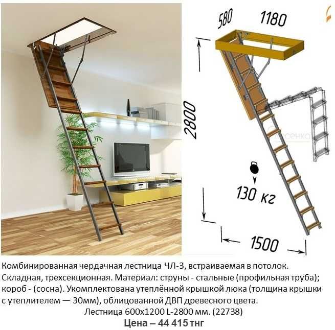 Лестница межэтажная для дома. Лестница для чердака
