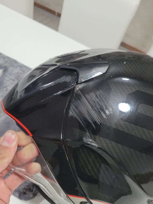 Casca moto carbon