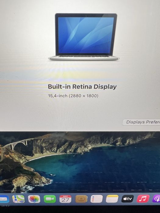 Macbook pro 15 Retina  500gb Ssd