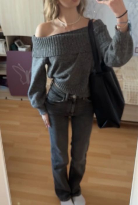 Дънки зара сив цвят