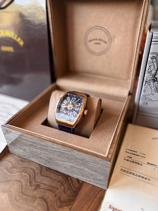 Franck Muller Vanquard 45 mm Gold And Blue