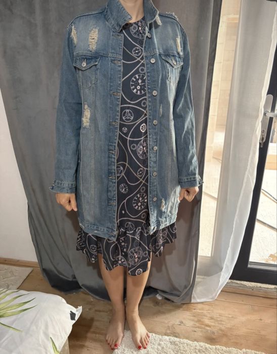 Geaca de blugi lunga