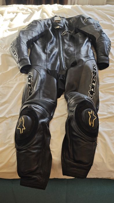 Costum Moto Piele Naturala Alpinestars One Piece EUR 54 / USA 44