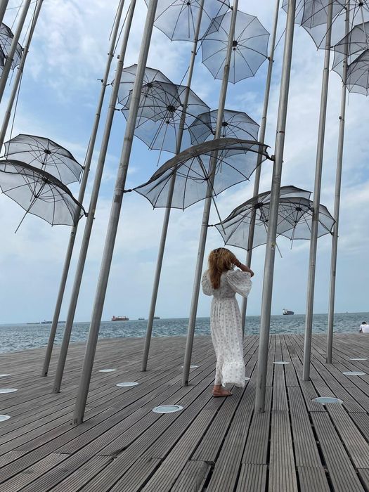 Rochie alba stil grecesc