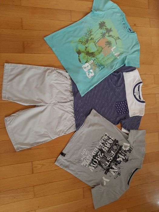 Детски дрешки:блузки DKNY,Armani,LCW,H&M и къс п-н TRN за 10 г.момче