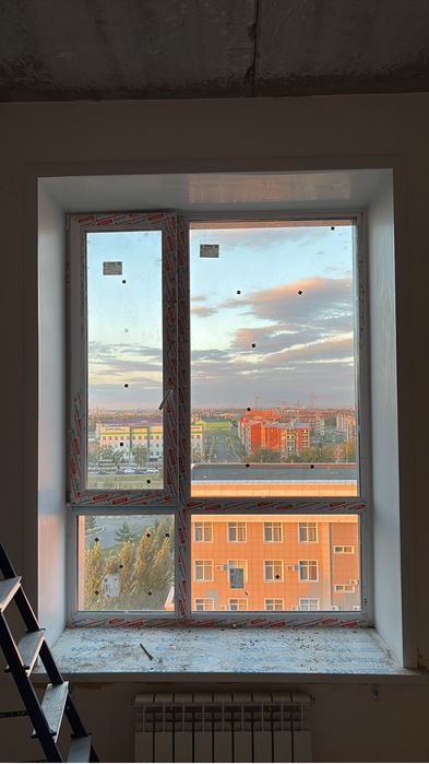Откосы, подоконники, устанавливаем