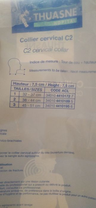 Vand orteza cervicala, 7,5 cm, talia 1