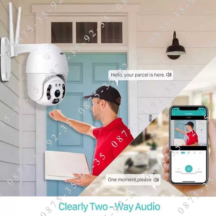 YCC365 Plus Куполна PTZ CAMERA WiFi. ВЪНШНА водоустойчива камера Wi-Fi